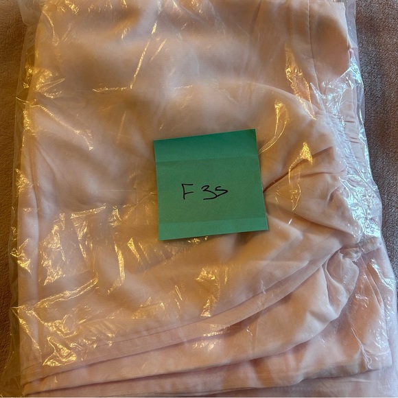 NWOT pink chiffon 2 piece semi formal pant suit Mother of the Bride size 12 - Picture 10 of 10